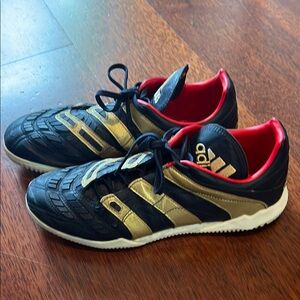 Adidas Navy and Gold Predator Trainers